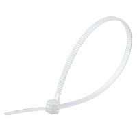 Стяжка (хомут) нейлоновая 140 x 2.5 мм, белая, упаковка 100 шт. CV-140S