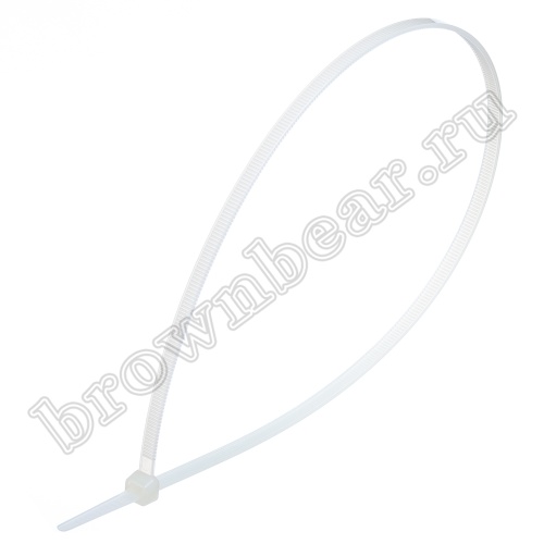 Стяжка (хомут) нейлоновая 432 х 4.8 мм, белая, упаковка 100 шт. CV-432