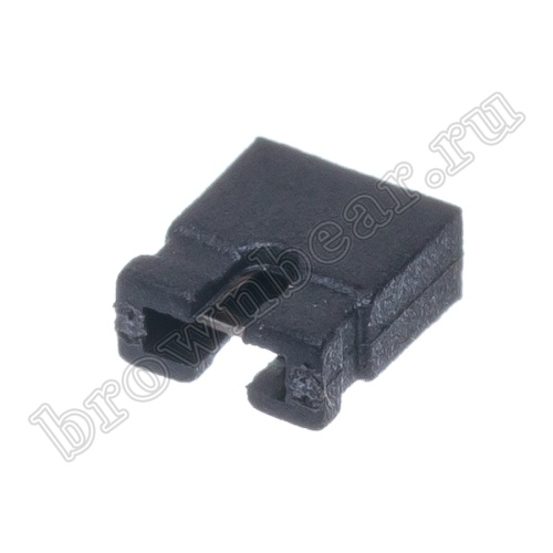 Джампер-пермычка 4.5 мм, шаг 2.0 мм, открытый, 2 контакта фото 5