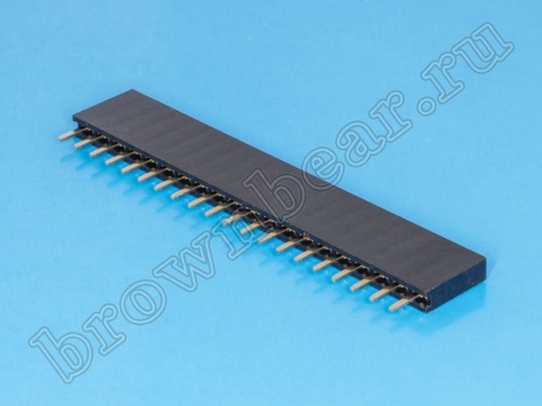 Разъем 1х20 гнездо на плату, шаг 2.54мм фото 3