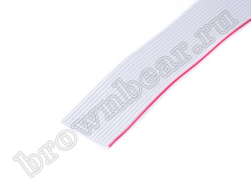 Кабель плоский, шлейф 16 проводников, шаг 1.27 мм