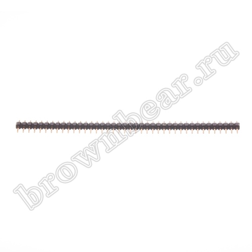 Разъем штыревой однорядный на плату, 1х40, шаг 2.00мм фото 3