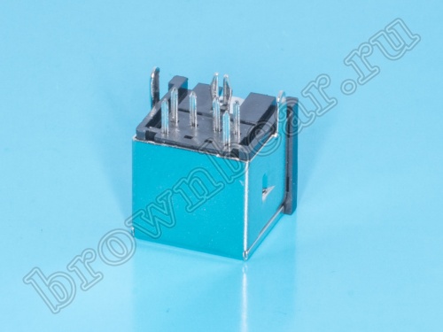 Гнездо mini DIN 6 контактов на плату MDN-6FR фото 4