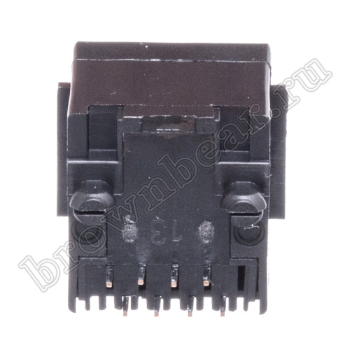 Разъём RJ-45 гнездо на плату, 8P8C, тип 3 TJ3-8P8C фото 3