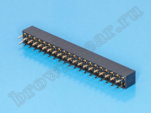 Разъем 2х20 гнездо на плату, шаг 2мм фото 3