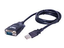 Кабель-переходник USB-COM (RS232), type А вилка - D-SUB 9 вилка, 1 метр, FTDI чип