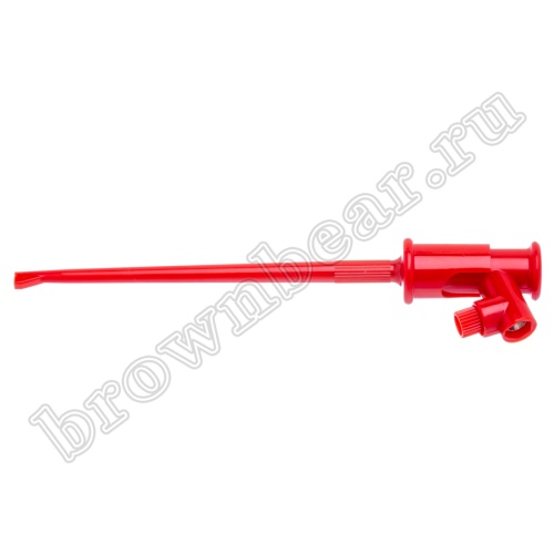 Щуп-зажим 138мм, красный фото 5
