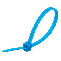 Стяжка (хомут) нейлоновая 100 x 2.5 мм, синяя, упаковка 100 шт. CV-100-L