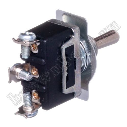 Тумблер однополюсный, 3 контакта (on-off-on), на панель, с гайкой, SPDT T013B фото 3