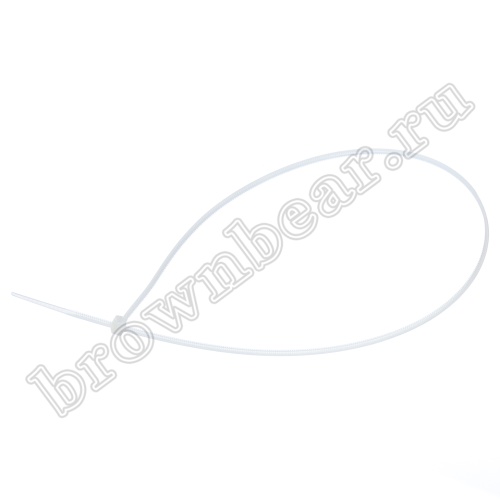 Стяжка (хомут) нейлоновая 400 х 2.5 мм, белая, упаковка 100 шт. CV-400S фото 2