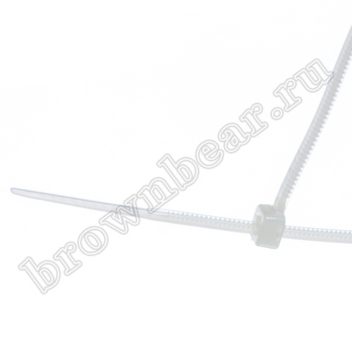 Стяжка (хомут) нейлоновая 400 х 2.5 мм, белая, упаковка 100 шт. CV-400S фото 3