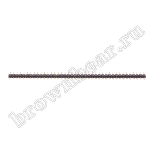 Разъем штыревой однорядный на плату, 1х40, шаг 2.00мм фото 4