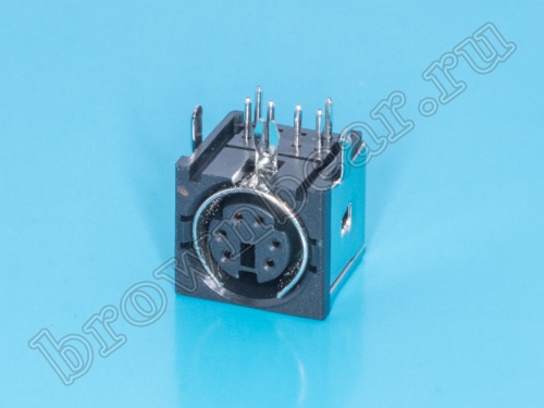 Гнездо mini DIN 6 контактов на плату MDN-6FR