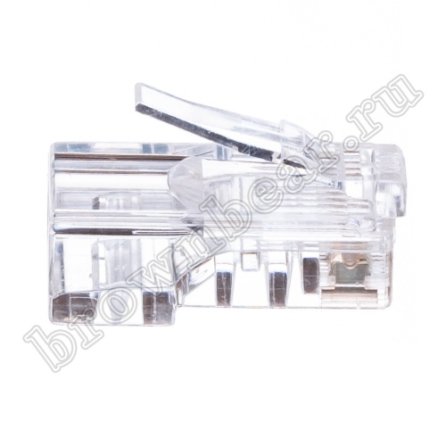 Разъём RJ-45 (8P8C), вилка под одножильную витую пару TPR-8P8C-S2 фото 4