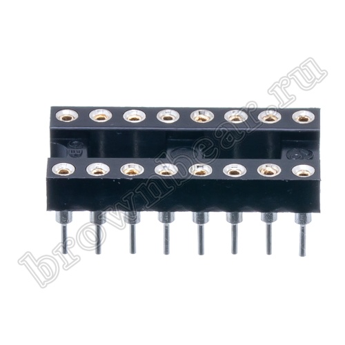 Панелька для микросхем DIP 16 цанговая фото 6