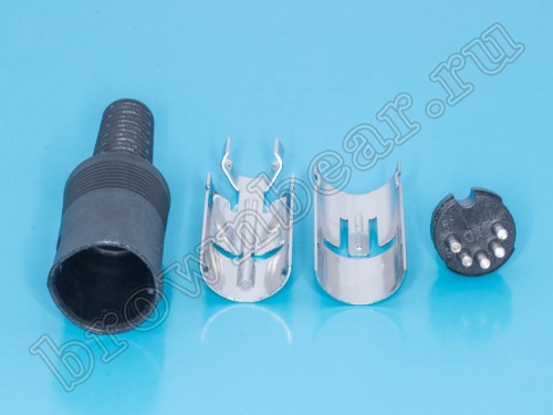 Вилка DIN 5 контактов  на кабель, 45 градусов DN-5M1 фото 4