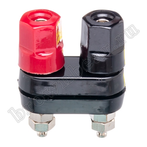 Клемма приборная сдвоенная для разъема Banana, тип 1 (гнездо), красная и черная BPD-1 фото 4