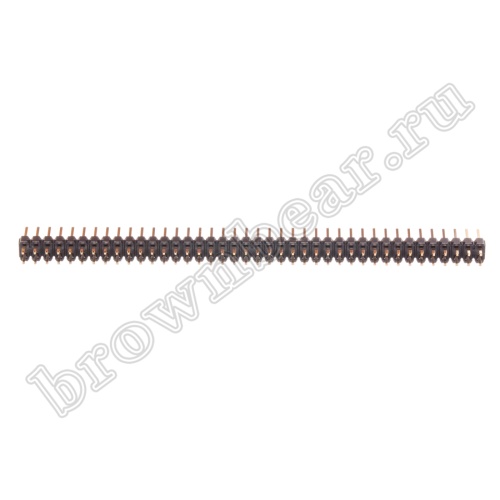 Разъем штыревой двухрядный на плату, 2х40, шаг 2.54мм фото 4