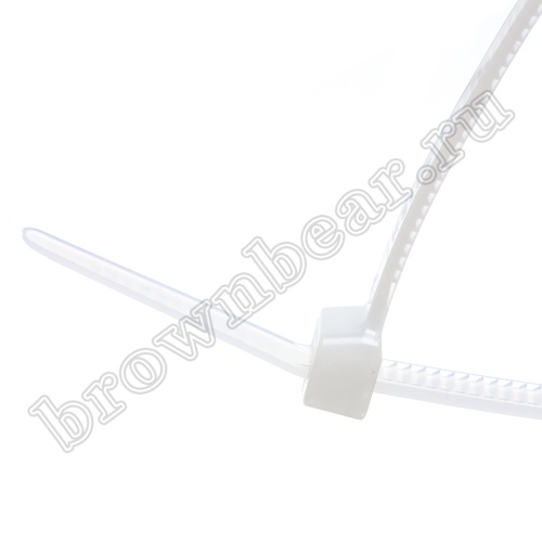 Стяжка (хомут) нейлоновая 250 x 4.8 мм, белая, упаковка 100 шт. CV-250-W фото 3