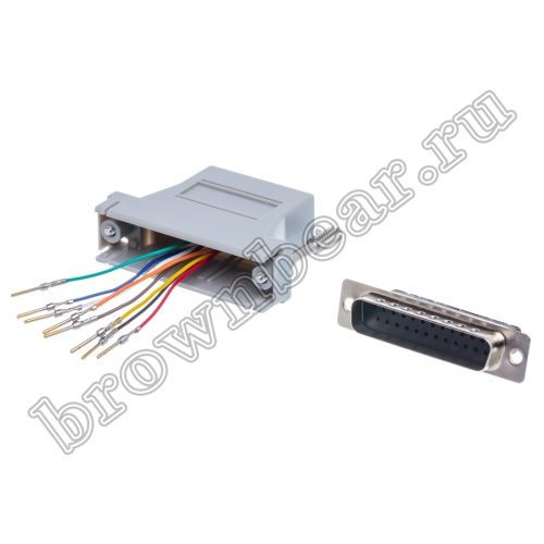 Переходник D-SUB 25 вилка - RJ45 гнездо GC-25MT8 фото 7