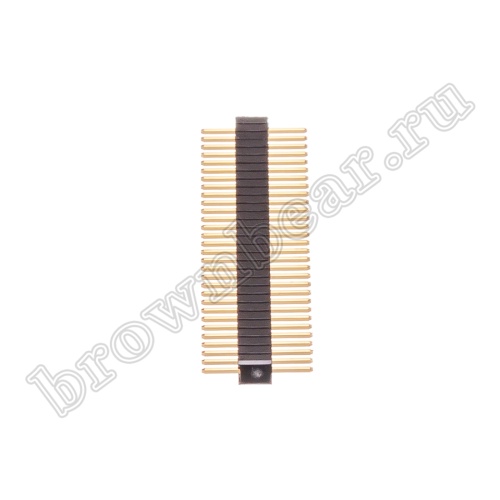 Разъем штыревой однорядный на плату, 1х30, шаг 1.27мм фото 3