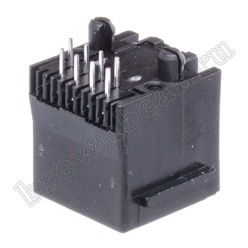 Разъём RJ-45 гнездо на плату, 8P8C, тип 3 TJ3-8P8C фото 6