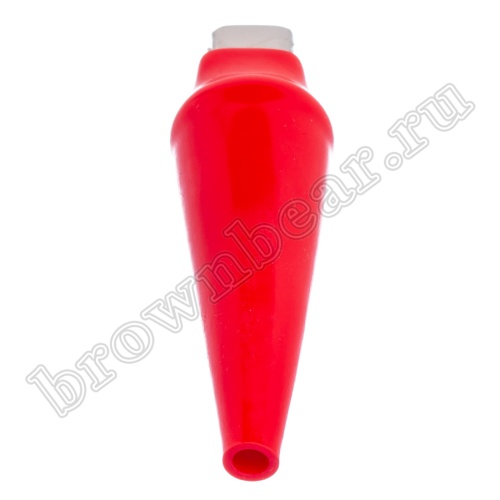 Зажим изолированный 80мм тип 'aligator', красный фото 6