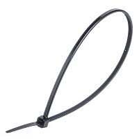 Стяжка (хомут) нейлоновая 200 x 2.5 мм, UV защита, черная, упаковка 100 шт. CV-200MW-UV