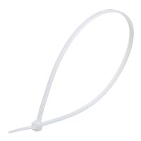 Стяжка (хомут) нейлоновая 292 х 3.6 мм, белая, упаковка 100 шт. CV-292