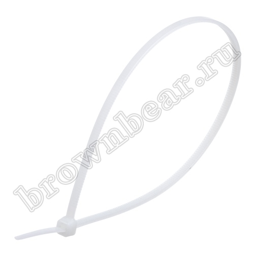 Стяжка (хомут) нейлоновая 292 х 3.6 мм, белая, упаковка 100 шт. CV-292