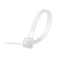 Стяжка (хомут) нейлоновая 75 x 2.4 мм, белая, упаковка 100 шт. CV-075