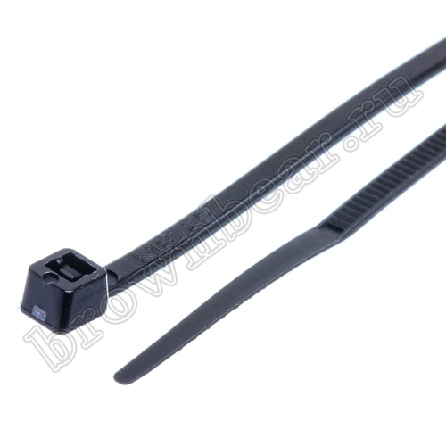 Стяжка (хомут) нейлоновая 100 x 2.5 мм, черная, упаковка 100 шт. CV-100-B фото 4