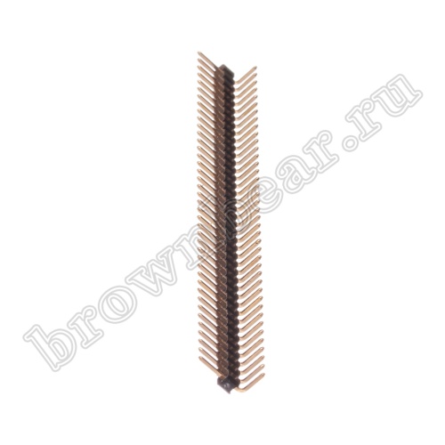 Разъем штыревой однорядный на плату, 1х40, шаг 2.00мм, угловой фото 5