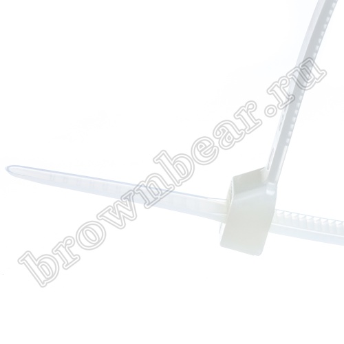 Стяжка (хомут) нейлоновая 340 x 7.6 мм, белая, упаковка 100 шт. CV-340 фото 3