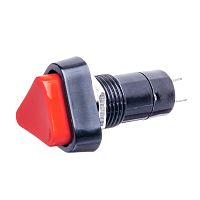 Кнопка без фиксации, треугольная на блок, НР, 220В, красная PSW-6C-R