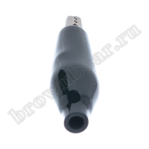 Зажим изолированный 37мм тип 'aligator', черный фото 4