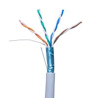 Кабель Витая пара, 4 пары, медный, 5е категория, экранированный, серый, на катушке 305м  SIN YU