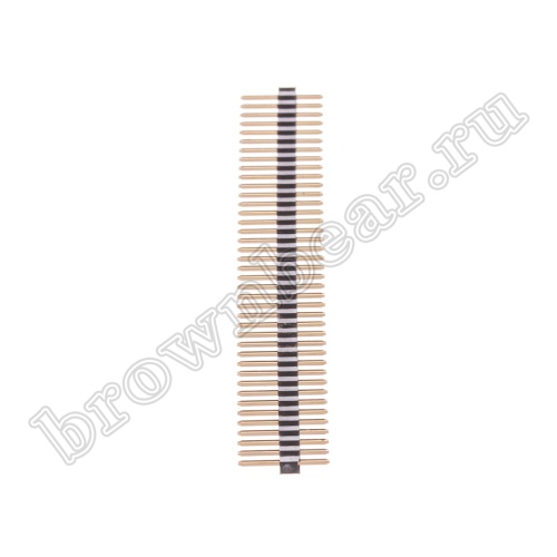 Разъем штыревой однорядный на плату, 1х40, шаг 2.00мм фото 5