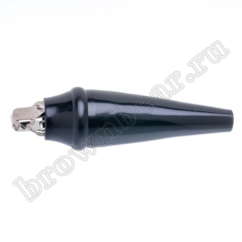 Зажим изолированный 80мм тип 'aligator', черный фото 7