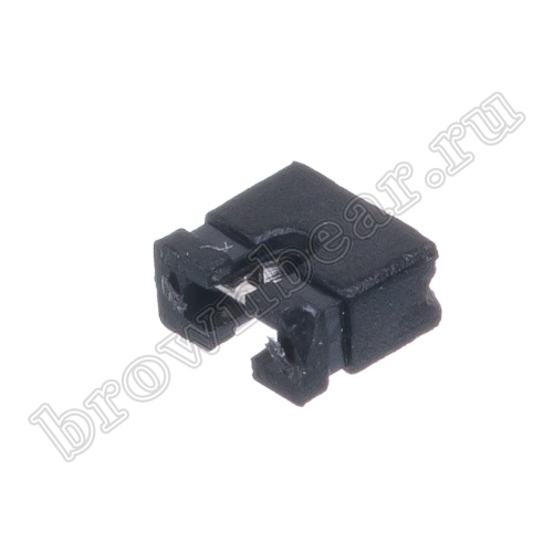 Джампер-перемычка 3.0 мм, шаг 2.0 мм, открытый, 2 контакта фото 3