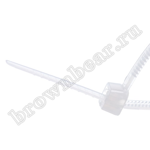 Стяжка (хомут) нейлоновая 100 x 2.5 мм, белая, упаковка 100 шт. CV-100 фото 3