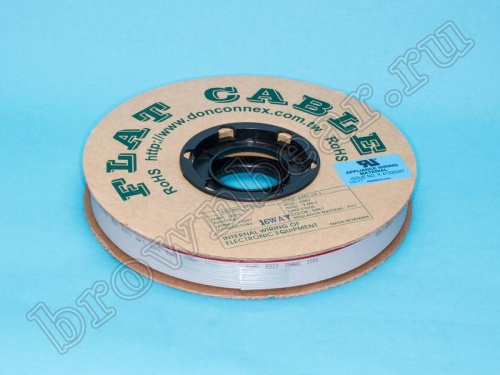 Кабель плоский, шлейф 16 проводников, шаг 1.27 мм фото 3