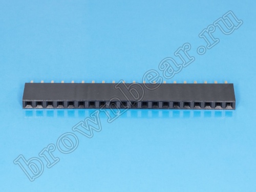 Разъем 1х20 гнездо на плату, шаг 2.54мм фото 4