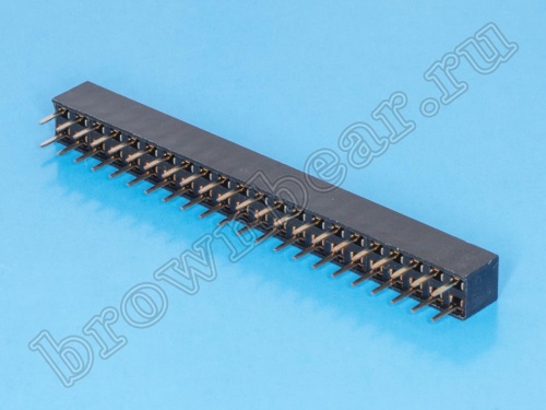 Разъем 2х22 гнездо на плату, шаг 2мм фото 3