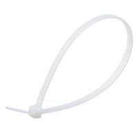 Стяжка (хомут) нейлоновая 250 x 4.8 мм, белая, упаковка 100 шт. CV-250-W