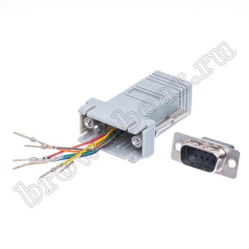 Переходник D-SUB 9 вилка - RJ45 гнездо GC-9MT8 фото 7