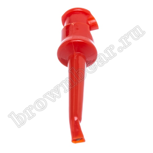 Щуп-зажим 57мм, красный фото 3
