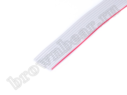 Кабель плоский, шлейф 10 проводников, шаг 1.27 мм