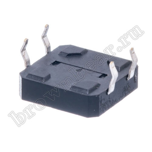Кнопка тактовая 12x12 мм, h=4.3 мм, 4 контакта SWT-5 фото 4