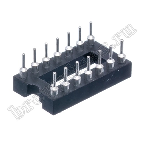 Панелька для микросхем DIP 14 цанговая фото 6